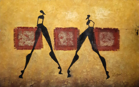 2209-T3 | 73cm x 100cm | femme dansant 
